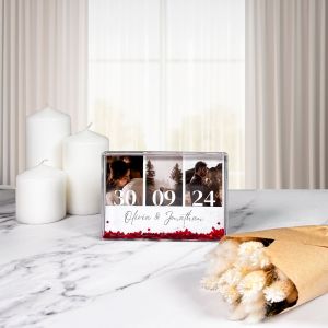 Personalised Photo Block — 4×6” Glitter Frame